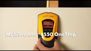 Zircon MultiScanner L550 OneStep Multifunction Wall Scanner and Stud Finder [upl. by Quinlan]