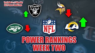 NFL Week 2 Power Rankings  Biggest RISERS amp FALLERS From A Long Awaited Kickoff [upl. by Evaleen110]