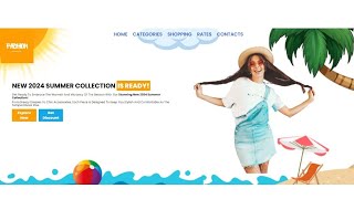 Build Your Own Fashion Website with HTML CSScoding webproject [upl. by Yesnnyl854]