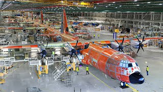 Tour of Billion  US Advanced Factories Producing Massive Lockheed C130 Hercules [upl. by Eidnarb]