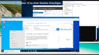 Windows zur Domäne hinzufügen [upl. by Aikcin]