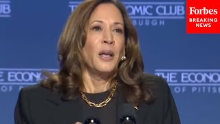 Capitalist Kamala Harris Promises Bold Consistent Experimentation In Approach To Economy [upl. by Aelhsa735]