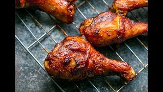 Crunchy Baked BBQ Chicken Drumsticks [upl. by Lovato845]