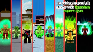 10 Roblox dragon ball games with legendary super saiyan [upl. by Ilatan]