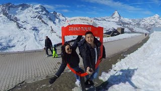 Visiting the Matterhorn and Tobogganing in Switzerland [upl. by Zinnes]