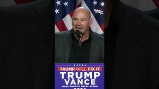 Dana White thanks quotthe mighty and powerfulquot Joe Rogan for throwing 2024 US election to Trump [upl. by Marr]