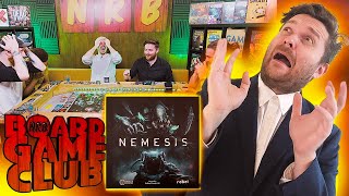 Lets Play NEMESIS  Part 1  Board Game Club [upl. by Eihtur]