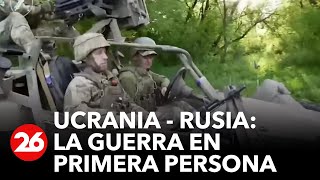 GUERRA RUSIAUCRANIA  Imágenes en primera persona de soldados ucranianos en territorio enemigo [upl. by Livvi185]