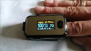 Atrial Fibrillation AFib Episode on Pulse Oximeter [upl. by Azyl671]