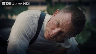 No Time To Die 4K HDR  Bond Gets Shot And Kills Safin [upl. by Rodablas]