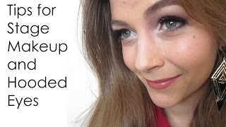 Tips for Stage Makeup amp Hooded Eyes [upl. by Nauht806]