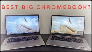 ASUS CX1700 vs Acer 317 Best BIG Chromebook [upl. by Euqinobe518]