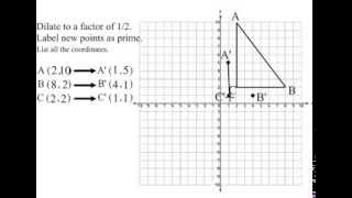 Transformation Dilation to a factor of 12 [upl. by Doy139]