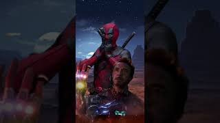 Deadpool reaction deadpool deadpoolandwolverinemovie ironman avengers marvel [upl. by Elay]