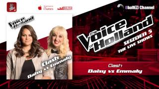 Clash 4  Daisy van Lingen vs Emmaly Brown The voice of Holland 2014 Liveshows Audio [upl. by Aseefan]