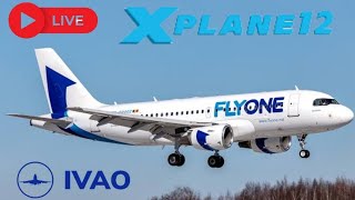 🔴【XPLANE12】🔴FlyOne Armenia FIE692J OIIEIKA  UDYZEVN A319200 World Tour 2024 [upl. by Crawley734]