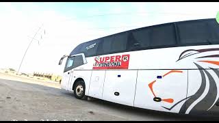 Al Munier And Al Saif Daewoo Buses Karachi To Quetta Service Daily bus [upl. by Eibber]