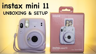 Fujifilm Instax Mini 11 Unboxing and Setup [upl. by Leuqer265]