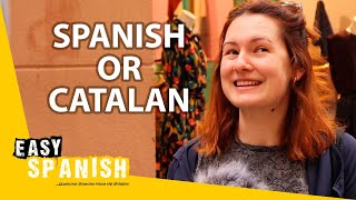 Do People in Barcelona Speak More Spanish or Catalan  Easy Spanish 256 [upl. by Ardnuahsal980]