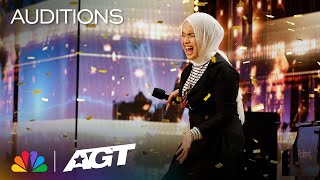 Putri Ariani reacts to her GOLDEN BUZZER Moment  AGT 2023 [upl. by Ardrey189]