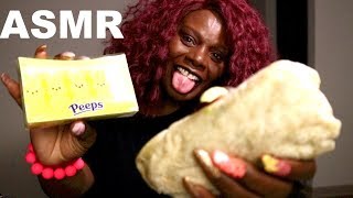 BurritoPeeps ASMR Eating Sounds Chipotle Mukbang 🌯 [upl. by Niwdla]