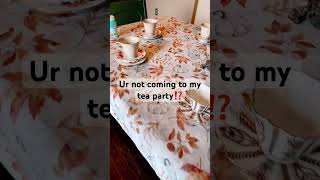 My first live Who’s coming to da tea party 🤨 funny teaparty baking bakingideas recipe bread [upl. by Razaile673]