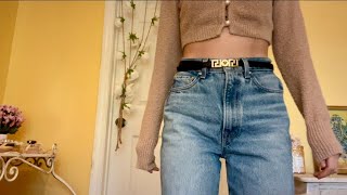 ASMR Unboxing  Versace Greca Goddess Leather Belt [upl. by Suzie]