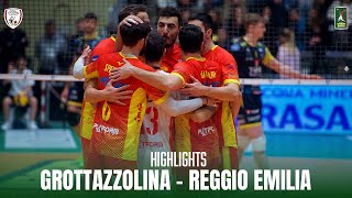 HIGHLIGHTS  2 ROUND 2 HALF  Grottazzolina vs Reggio Emilia [upl. by Ycnay419]