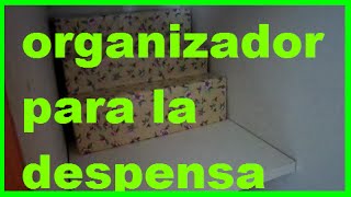 como hacer un organizador para la despensa [upl. by Latsyrcal]