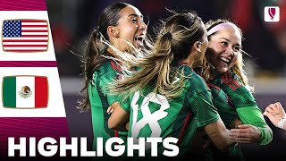 United States vs Mexico  What a Surprise  Highlights  Concacaf W Gold Cup Womens 26022024 [upl. by Dranreb]