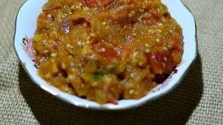 Baingan Bharta Recipe Video [upl. by Engelhart255]