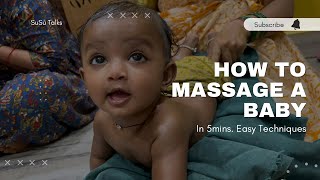 How to do Baby Oil Massage babyoilmassage oilmassage [upl. by Oiralednac]