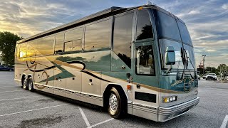 2002 DOUBLE SLIDE PREVOST FEATHERLITE GORGEOUS BUS 225000 [upl. by Ostler]