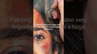 How to paint hair artshorts tutorial [upl. by Alrzc638]