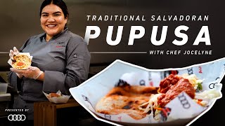 How to Make Traditional Salvadoran Pupusas  Cooking with Audi [upl. by Anoet]