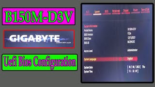 gigabyte uefi bios configuration । windows10 installation step by step । Gigabyte BIOS setup utility [upl. by Eiroc]