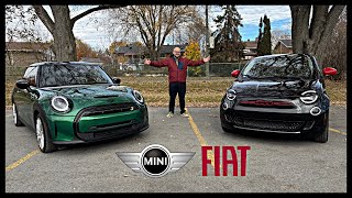 Which EV Should You Buy  2024 Fiat 500E vs Mini Cooper SE  Comparison [upl. by Vescuso]