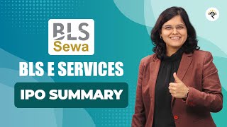 BLS EServices  IPO Summary  CA Rachana Ranade [upl. by Alisa]