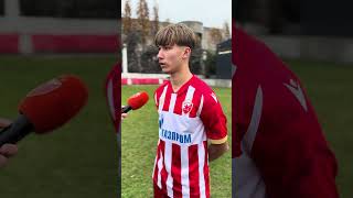 Vasa Kostov nakon gola protiv Štutgarta 🔴⚪️ [upl. by Dieball498]