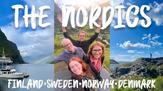 Nordic country travel vlog Finland Sweden Norway and Denmark [upl. by Aihseym261]