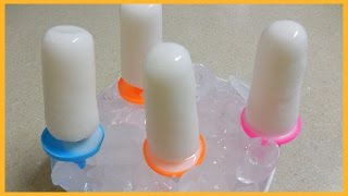 Cómo hacer Paletas Heladas de Coco  Fácil [upl. by Yspyg]