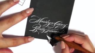 Writing names in calligraphy [upl. by Novaj]