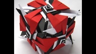 Kusudama spiral by Ирина Krivyakina  Yakomoga Origami tutorial [upl. by Juliano]