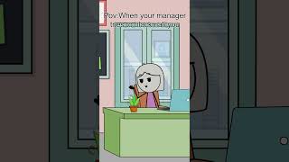 When managers tries to blackmail youshorts animation [upl. by Leimaj]