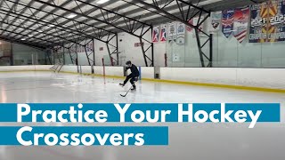 Hockey Skating Crossovers Beginner Adult Hockey Lessons [upl. by Massiw211]