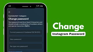 How to Change Instagram password  Instagram ka password kaise change karen [upl. by Thain]