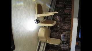 How a Stairlift Works  Brooks Slimline Stairlift  Belfast Northern Ireland [upl. by Chase]