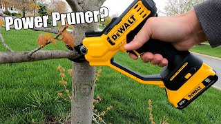 DEWALT 20V Cordless Battery Powered Pruner Review DCPR320 [upl. by Alysia]