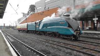 LNER A4 No 4464 Bittern at Doncaster  5Z44  Leeming Bar to Southall  9th June 2014 [upl. by Llednil326]