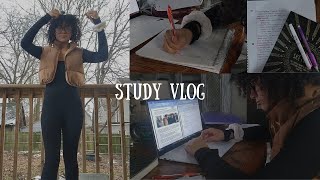 End of Semester Study Vlog  Last Year of Highschool  Finals Week  Productive Cramming Exams [upl. by Eudosia]